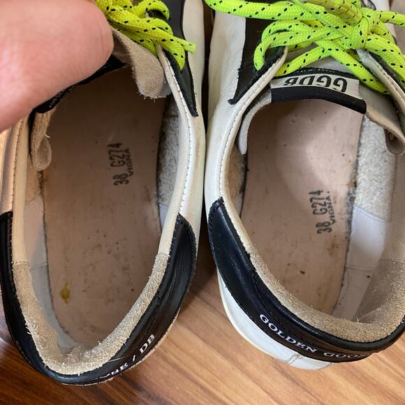 GOLDEN GOOSE Superstar Scribble White Leather Skateboard Sneaker Shoes Size US 8 - Picture 12 of 16